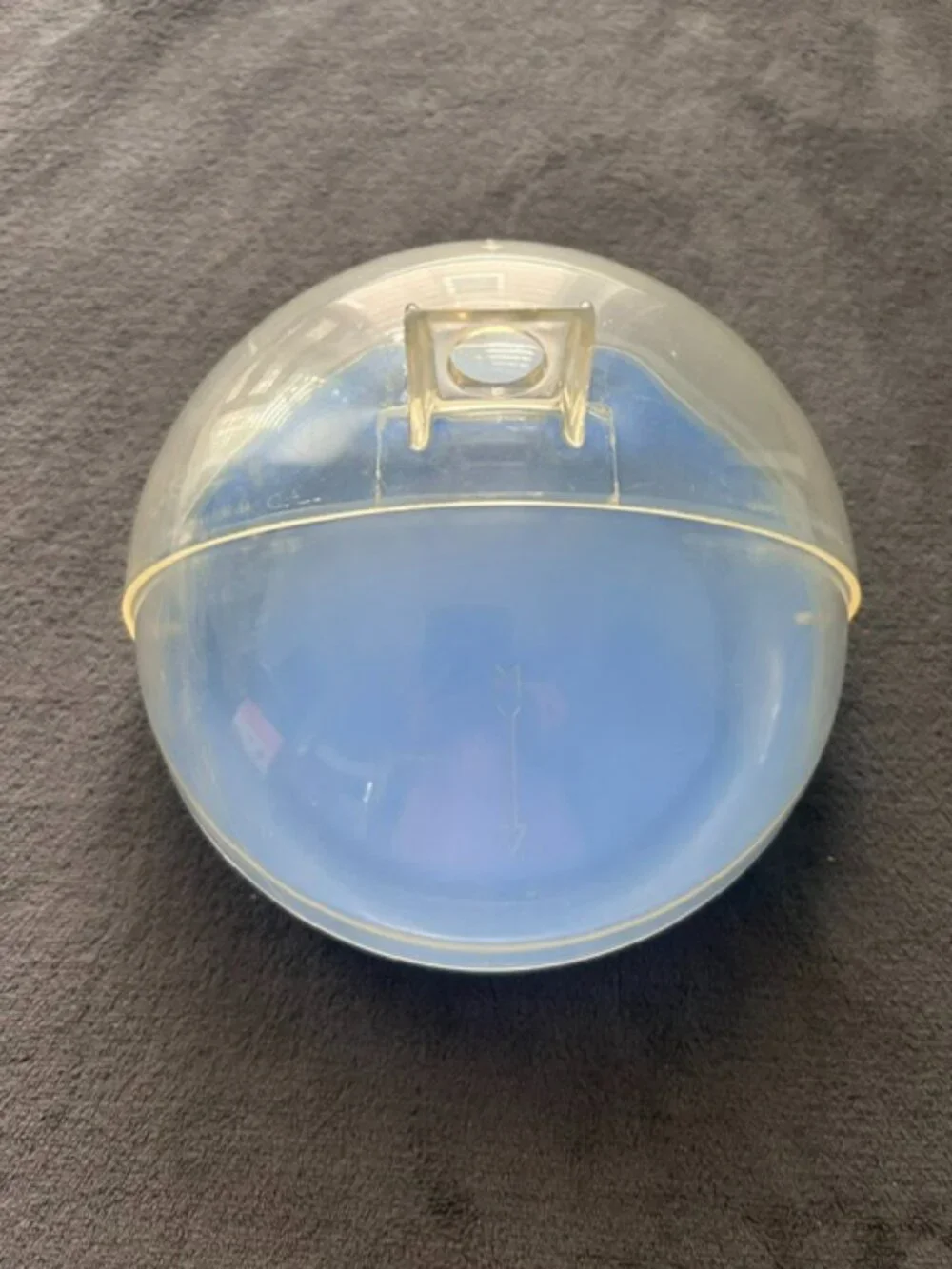 Vintage Schiller Plastik Blue Roll Top Serving Tray or Keeper